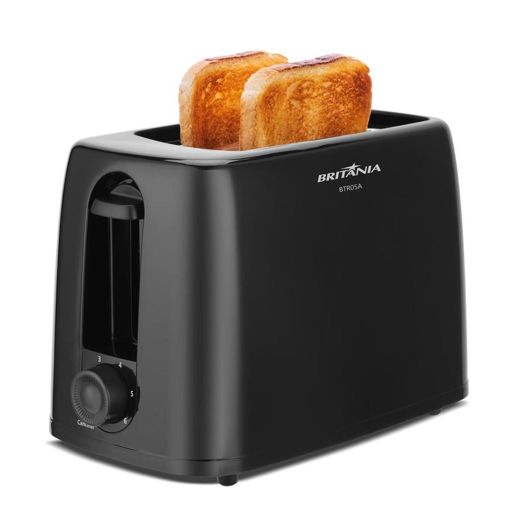 Torradeira Britânia 6 Níveis de Tostagem 700W BTR05A 220V