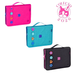 Estojo 96 Pens Feminino Rebecca Bonbon Flower Power - Clio Style