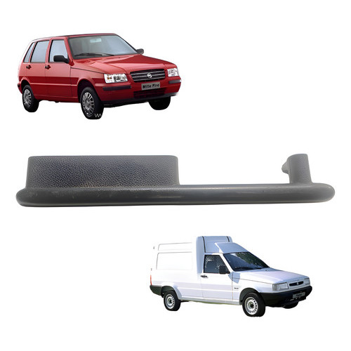 Puxador Apoio Braço Porta Tras Esq Fiat Uno Fire 180000871  - Preto