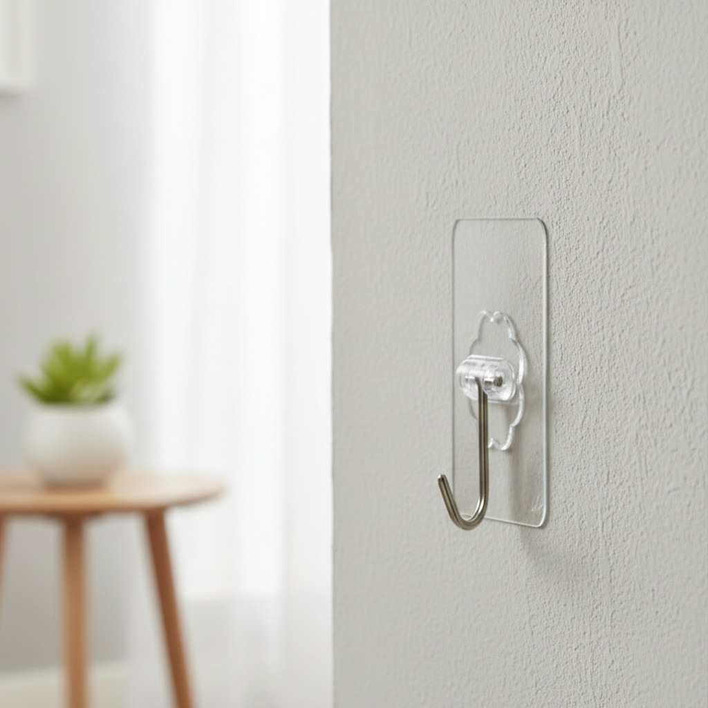 6 Gancho de metal Adesivo 10kg Transparente em Oferta na Shopee