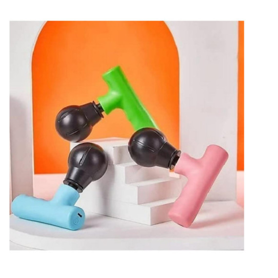 Mini Massageador Pistola Recarregável Fascial Gun Portátil para Alívio Muscular Relaxamento Corporal