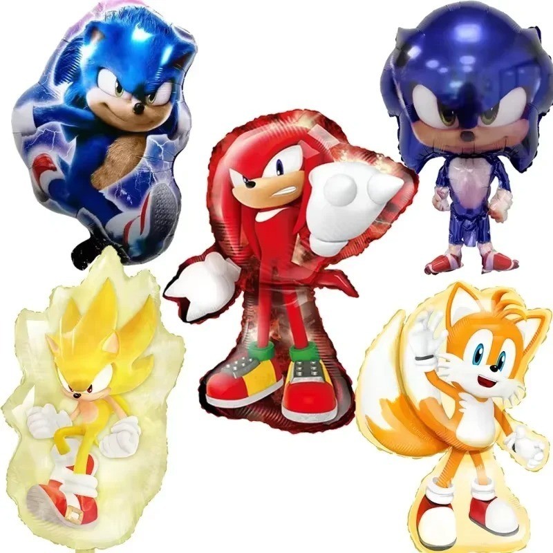 Balão Metalizado Sonic Turma Personagem Game Festa Infantil Decoração Aniversários Enfeite em Oferta na Shopee