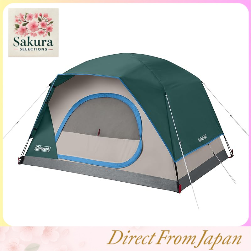 Coleman Skydome Tent 5-Minute Setup for 2/4/6/8 People Weather-Resistant Tent with Rainfly & Carry Bag 20% More Headroom Than Traditional Canopies