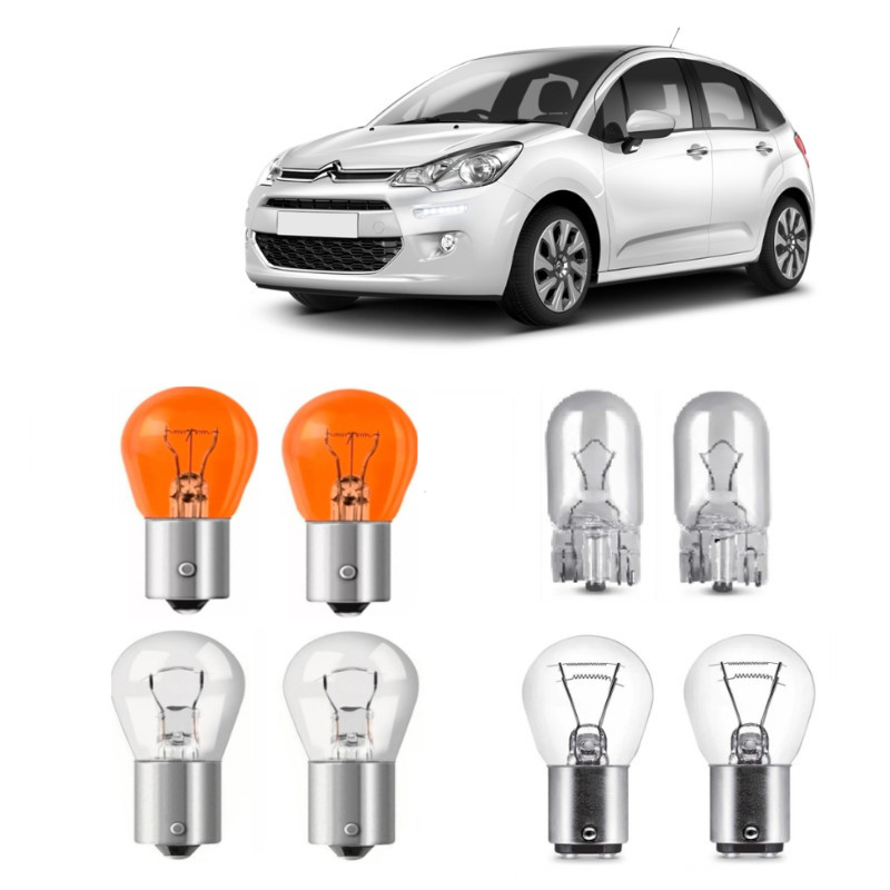 Lâmpadas Halógena Traseira Lanterna Ré Seta Freio C3 2004 A 2016 em Oferta na Shopee