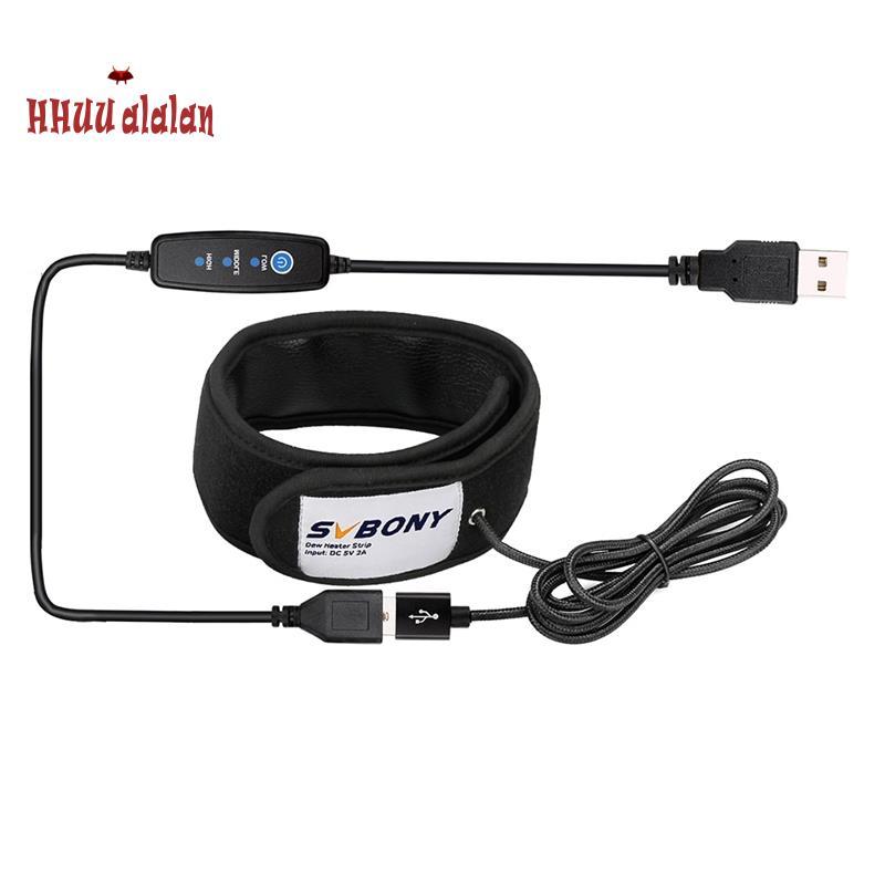 Aquecedor De Lente USB DSLR , Tira Aquecedora De Orvalho Para Telescópios E Da Câmera , Controle De Temperatura ,