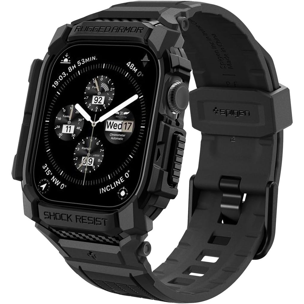 Spigen Para iWatch Series 11/10 46mm Ultra3 Ultra 2 49mm 45mm Banda Com Capa , Armor Pro Robusta Alça