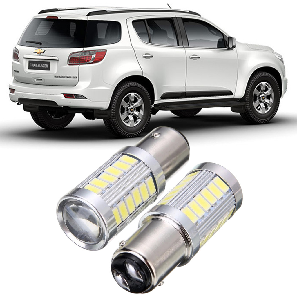 Kit Lampadas Ultra LED Premium Luz de Freio Chevrolet Trail Blazer 2012 a 2019 Polos 33 Leds P21/5W