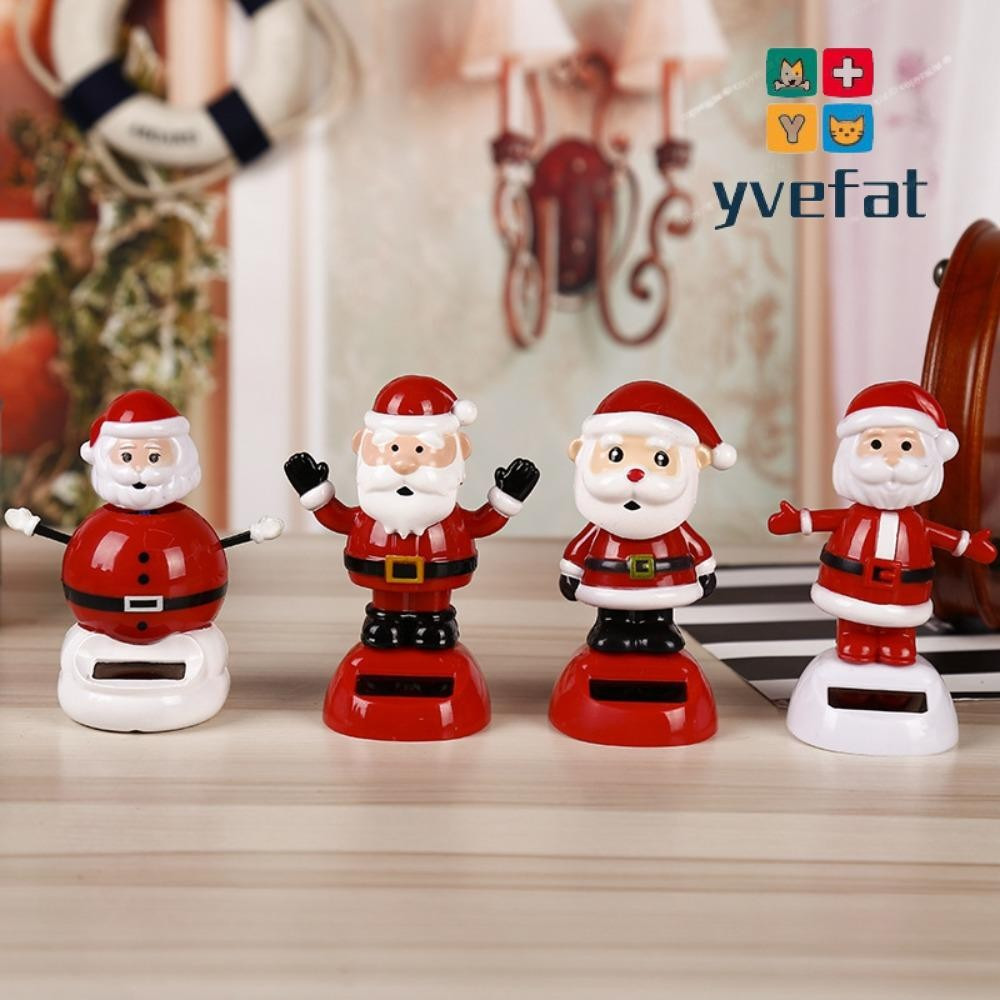 Brinquedos De Dança De Natal YVEFAT , Boneco De Neve Pinguim Balançando A Cabeça , Estatuetas De Balanço De Papai Noel D