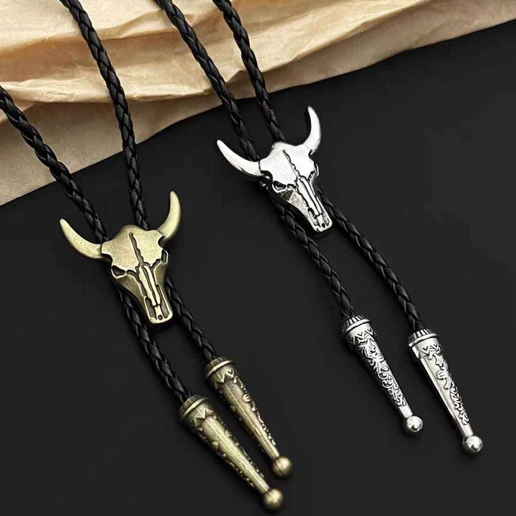 Gravatas Doradas Para Homens American Cowboy Light Fashional Vestuário Acessório Estilo Ocidental Colar Gravata Em Bolsa