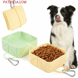 PATRICIA1OW Tigela Dobrável Para Animais De Estimação , Alimentador Portátil Antiderrapante Cães De Qualidade Alimentar