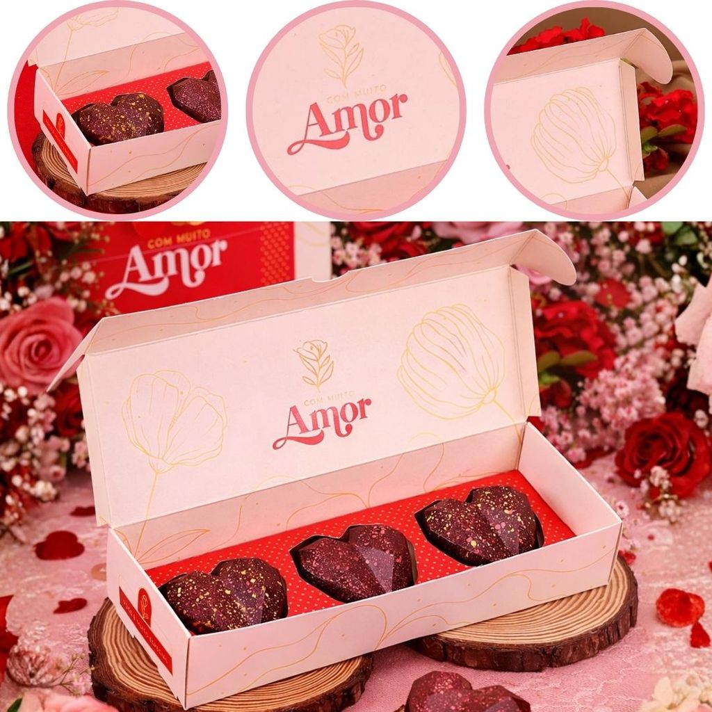 10 CAIXA P/ 3 MINI CORAÇÕES LAPIDADOS AMOROSA 4071 ( MÃES E NAMORADOS OUTLET ) em Oferta na Shopee