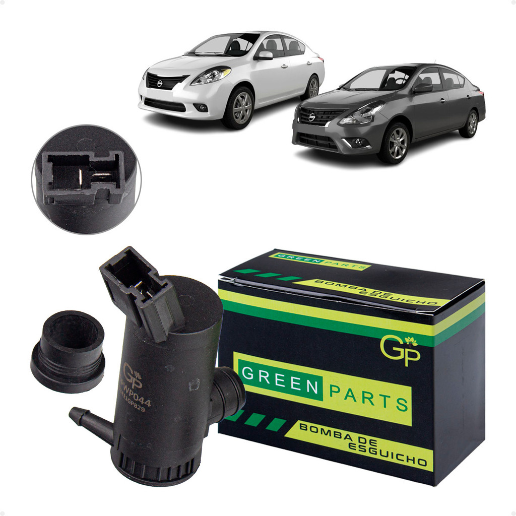 Bomba De Esguicho Do Para-Brisa Nissan Versa / V-Drive 1.6 Flex 2011 A 2021 em Oferta na Shopee