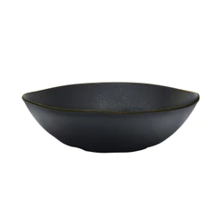Saladeira Porcelana 26cm 1,6l Ryo Volcano Preto Fosco Oxford