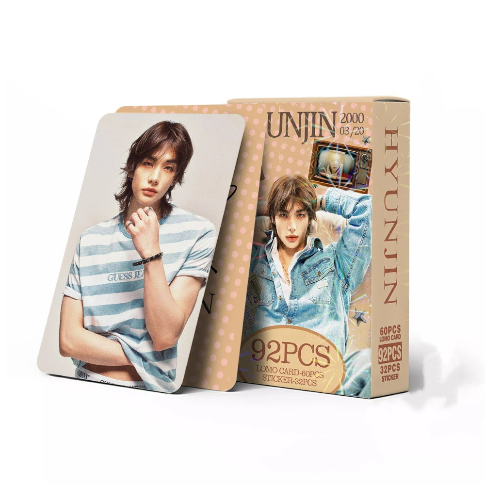 92 Unidades/Caixa STRAYKIDS SOLO Hyunjin Photocards KPOP LOMO Cartão