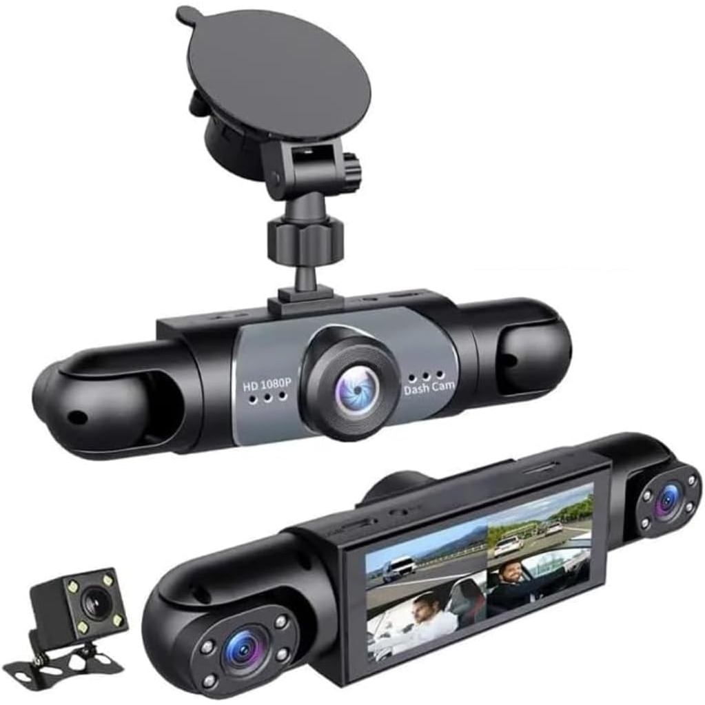 [128GB - Lançamento Especial] Câmera Veicular Saker de 4 Canais para Carros, Câmeras Frontal 4K e Internas Traseiras 108