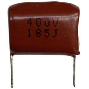 KIT COM 06 PEÇAS - CAPACITOR POLIESTER 1,8UF 400V 185J 1.8UF 400V (PRE-CORTADO)