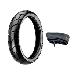 Kit Pneu Vipal 110/90-17 TR400 Traseiro +1 Câmara Bros XRE190 XTZ Crosser NK150 SHI175 Explorer