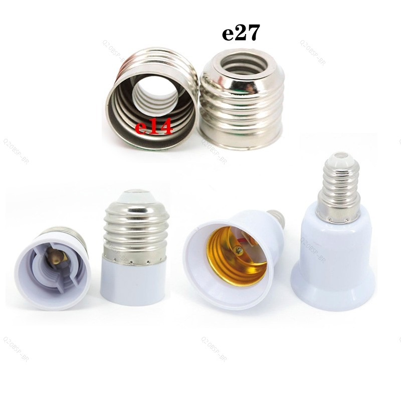 E14 A E27 E14 LED Luz base Da Lâmpada De Energia Soquete Titular Conversor Adaptador AC À Prova De Fogo Para Iluminação