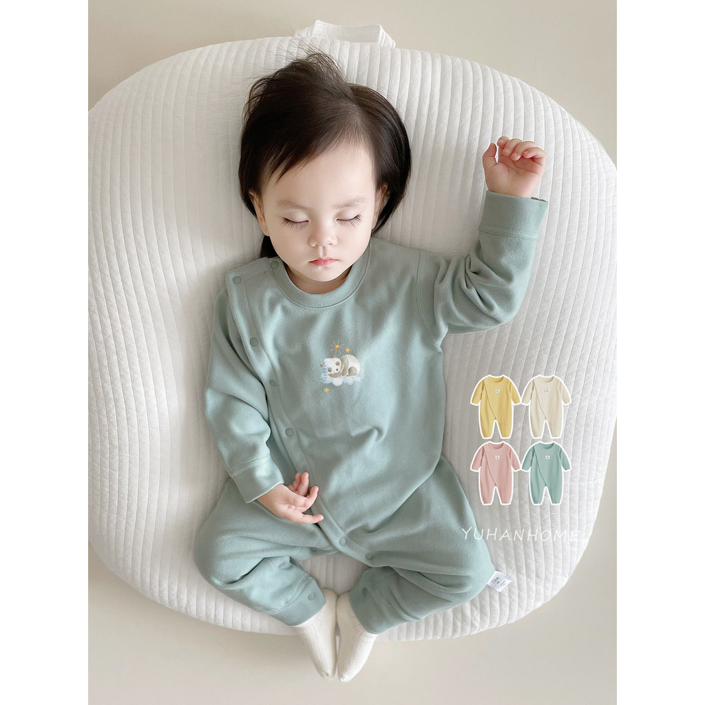 Bebê roupas de bebê outono inverno novo estilo alemão veludo roupa interior térmica proteção da barriga macacão bebê rec