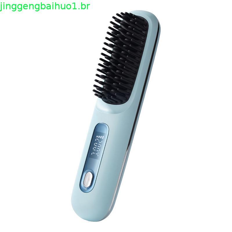 GO Brush, Novo GO Brush 2026, Escova Alisadora Portátil para Viagens, com Display de Temperatura LCD, Alisador de Cabelo