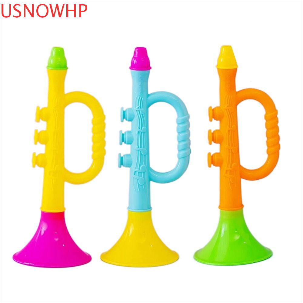 Usnowhp Bebê Música Brinquedos Menino Menina Instrumentos Musicais Coloridos Crianças Brinquedo Melhores Trompete de Plá