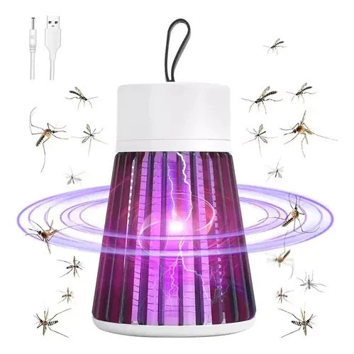 Luminária Mosquito UV Elétrica USB Armadilha para Insetos Repelente Portátil