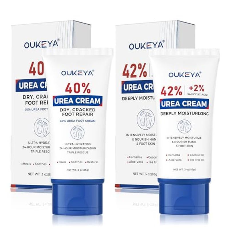 OUKEYA Creme De Ureia 40 Por Cento Tubo 3 Onças , Pé & amp ; Para As Mãos Seco E Rachado , Loção Pés , Força Máxima
