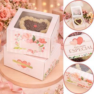 10 CAIXA C/ VISOR CORAÇÃO 200G PÉTALAS 2611 ( DIA DAS MÃES JANGO 2026 ) OUTLET em Oferta na Shopee