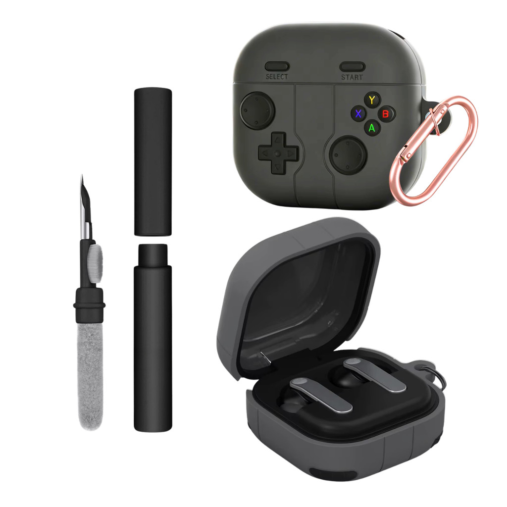Kit Limpador para Fones e Capa Protetora Nerdcase para Samsung Galaxy Buds 4, Co