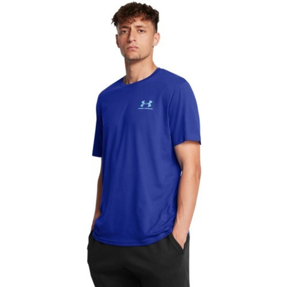 Camiseta Under Armour Treino Masculina Leve Respirável Confortável Academia Fitness