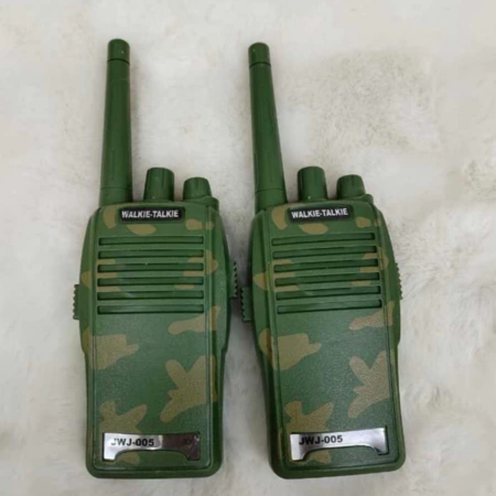 Walkie-Talkie de Brinquedo Camuflado para Crianças - Kit com 2 Unidades