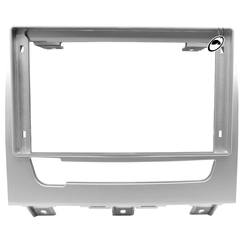 Moldura De Painel 2 Din 9" ou 10" Palio Weekend Siena EL Strada Adventure 2012 Em Diante - Prata