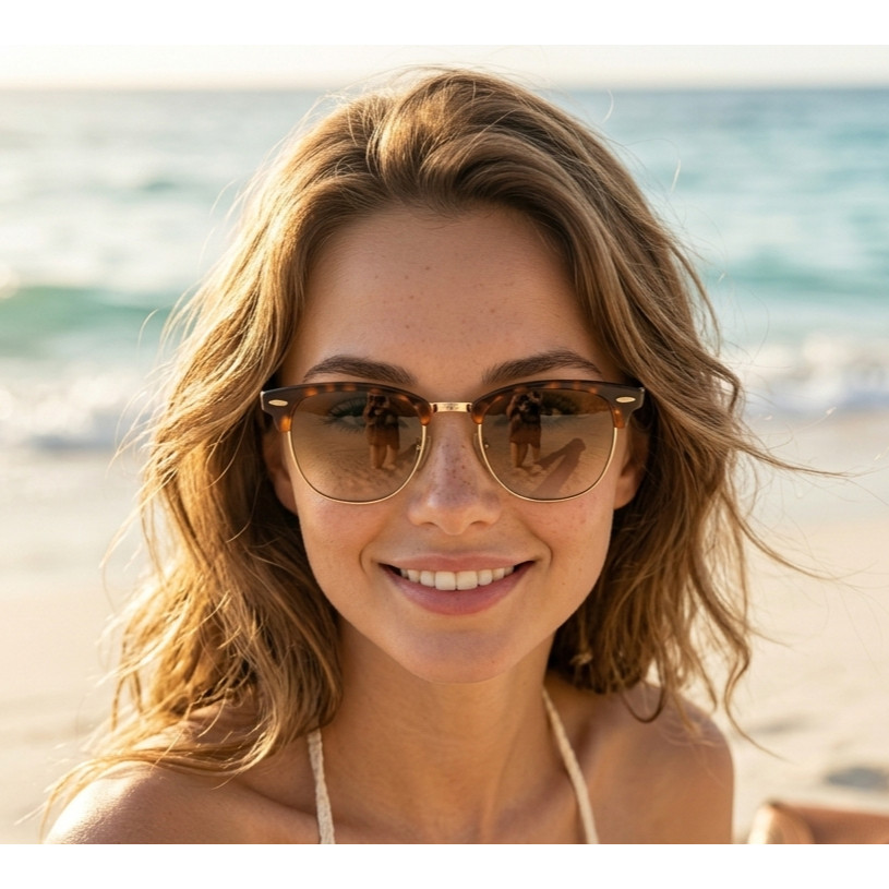 Óculos de Sol Masculino e Feminino Clubmaster Inspire Proteção UV400 Premium - RETRO