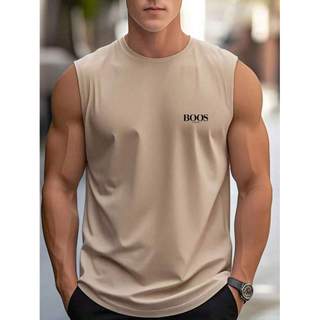 Regata Masculina 100% Algodão Moda Verao Gola Redonda Confortavel Lançamento Estilo Streetwear Casual Verão Respirável