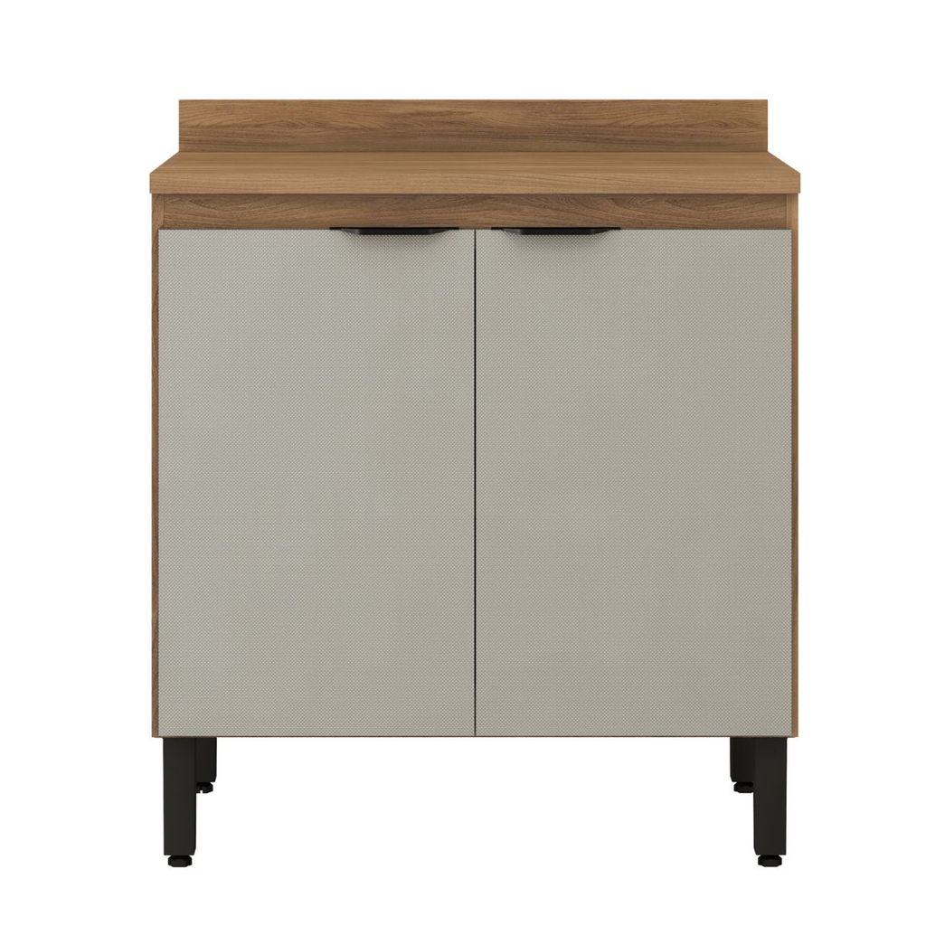 Balcão Firenze 2 Portas 80cm com Tampo MDP - Demóbile