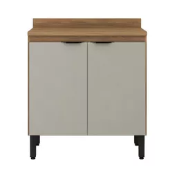 Balcão Firenze 2 Portas 80cm com Tampo MDP - Demóbile