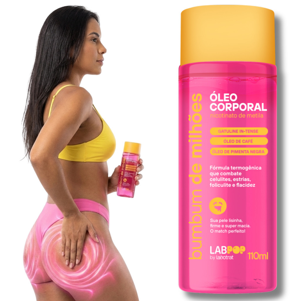 Oleo termogenico anti estrias celulite foliculite e flacidez