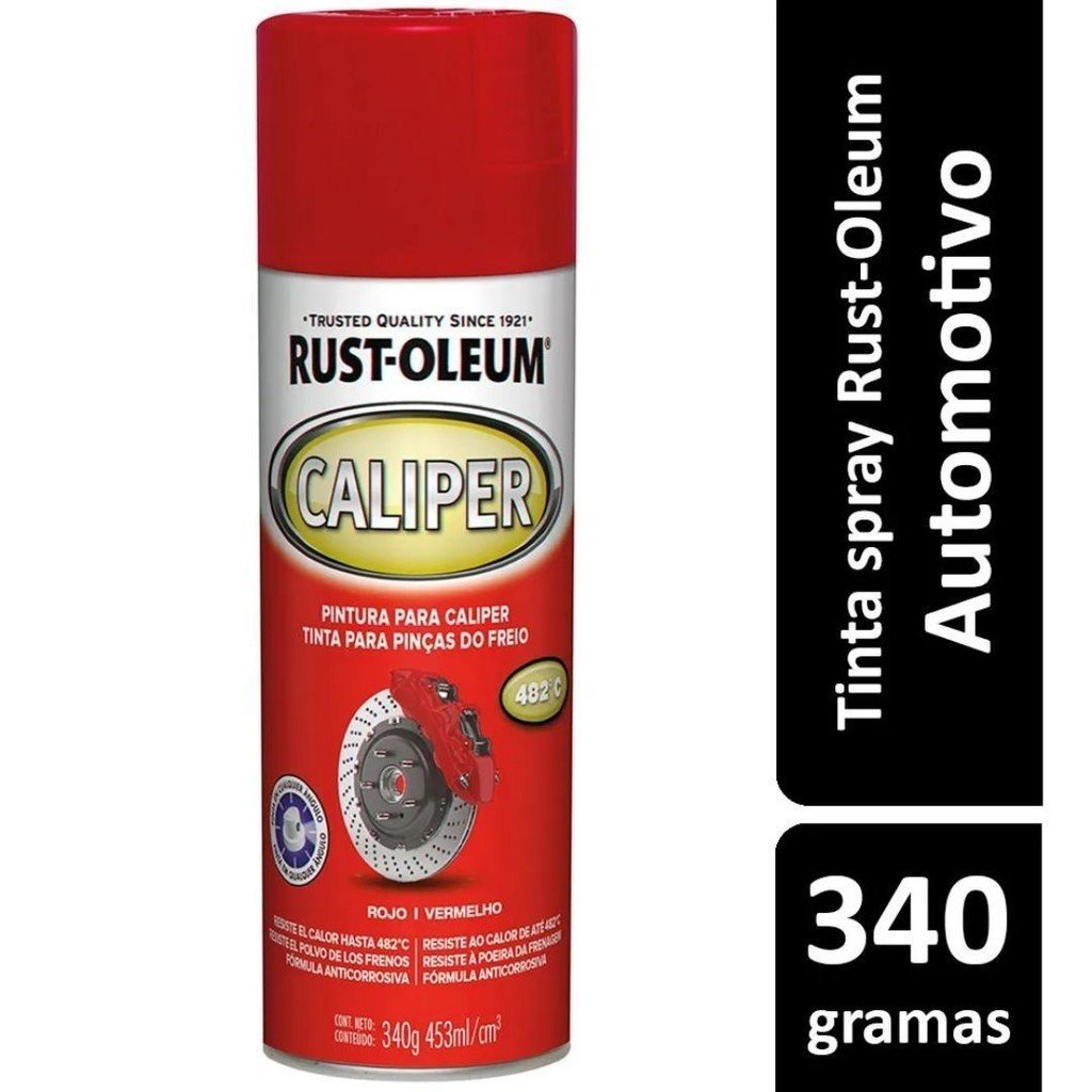 Spray Para Pinça De Freio 482°c - Caliper Vermelho Brilhante Rust-oleum