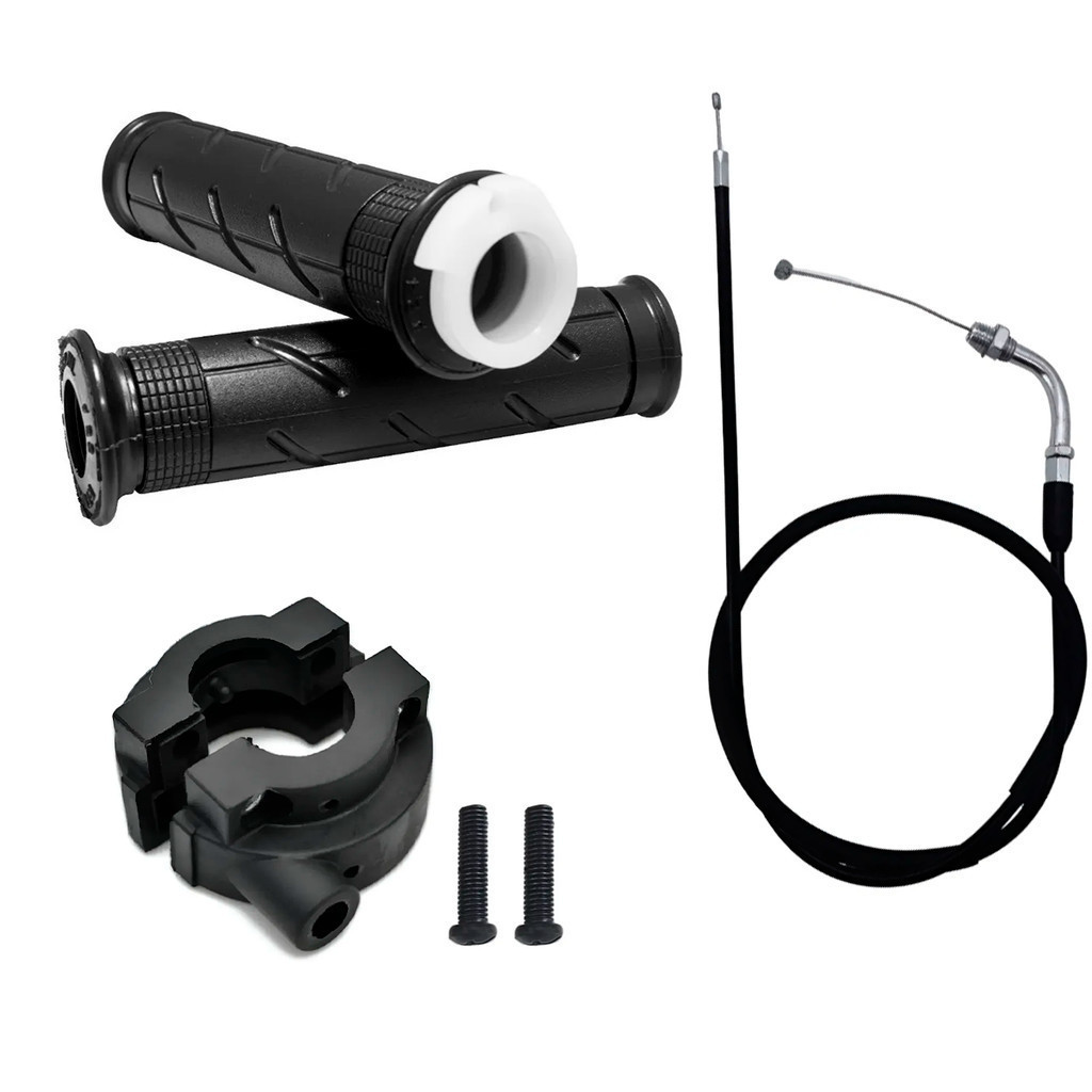 Kit Cabo Acelerador +Carcaça+ Manoplas Com Roldana Cg Titan 150 2004 A 2008