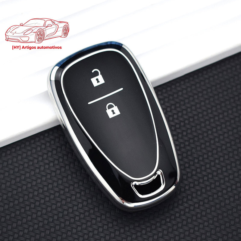 Capa de Chave TPU 315 para Chevrolet Malibu, Blazer, Traverse, Cruze, Sonic, Camaro, Volt, Trax, Seeker, Onix, Equinox, 