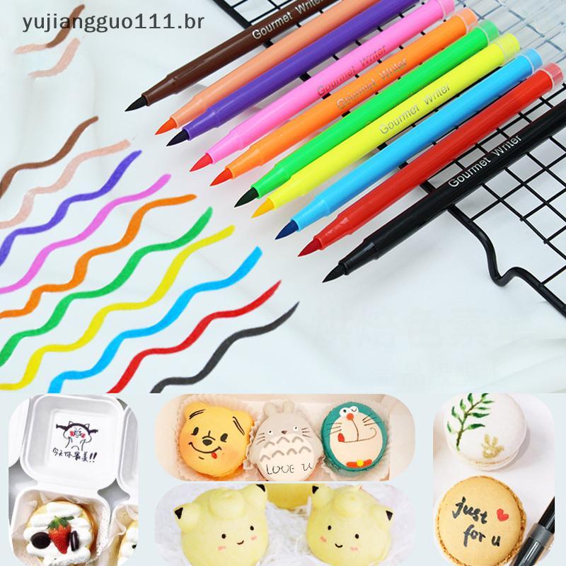 # Novo Caneta Colorida Para Cozimento Comestível , Decoração De Bolo , Marcação , Faça Você Mesmo , Colorir Graffiti .