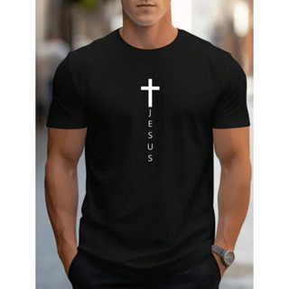 Camiseta Jesus Cristo Cruz Minimalista Gospel Cristã Religiosa 100% Algodão 30.1 Premium Unissex em Oferta na Shopee