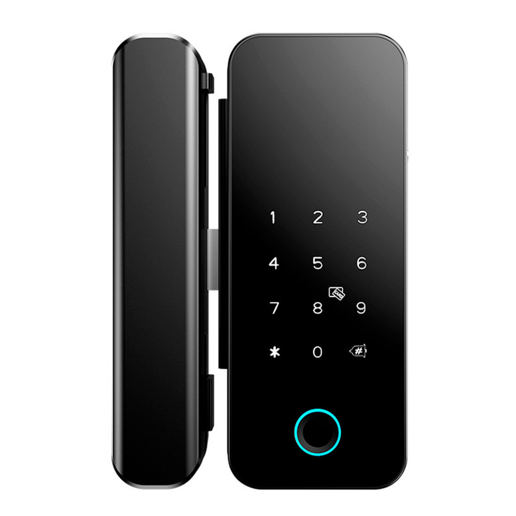 Fechadura Inteligente Digital para Porta de Madeira WiFi com Leitor Biométrico Senha e App