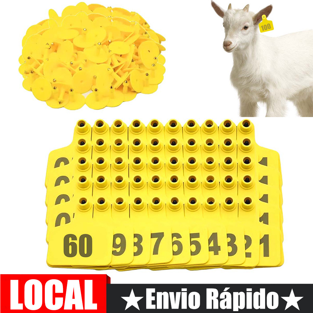 50 brincos para identificação de gado Para identificação, marcação e classificação Números 51-100