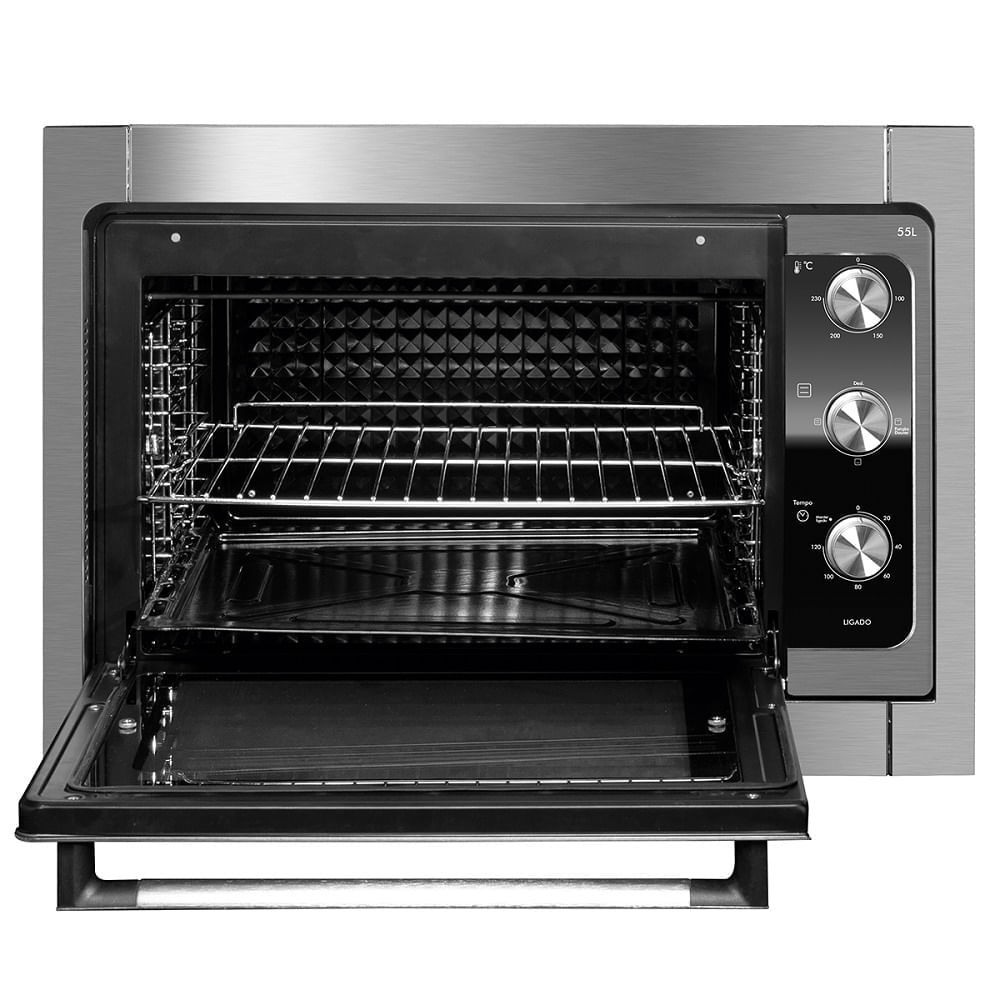 Detalhes do Forno Elétrico de Embutir Philco 55 Litros Inox PFE55E – 220 Volts