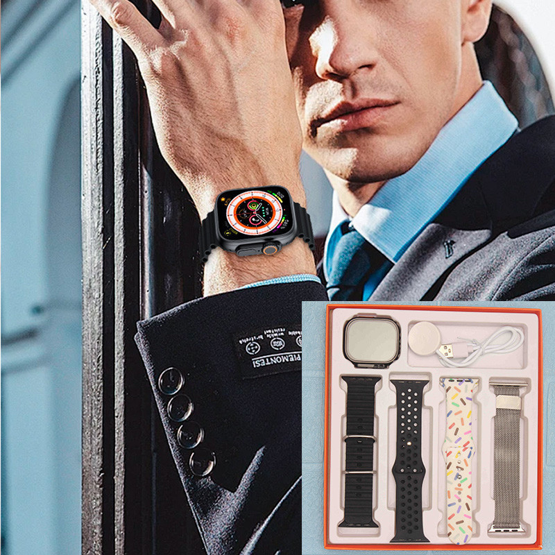 Smartwatch IWO Ultra Chamada Bluetooth Esportiva Cronômetro Cartão de Frequência Android iPhone Smartwatch 2026