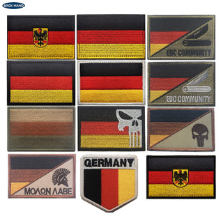 Bandeira europeia gramany alemão pano adesivos braçadeira bordado Velcro adesivos pano etiqueta moral saco adesivos band