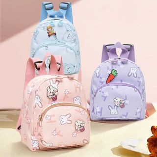 Mochila Infantil Urso e Coelho para Menino e Menina, Alças Acolchoadas e Zíper Durável, I…