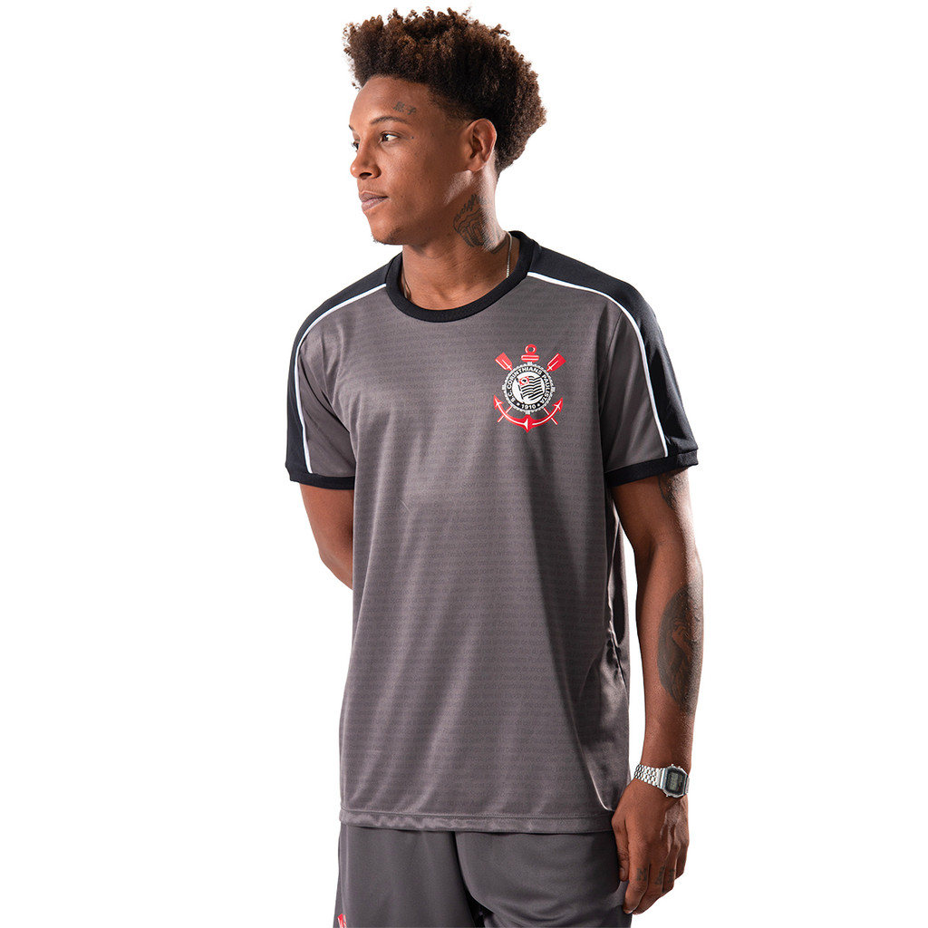 Camisa do Corinthians Braziline Fiel Torcida Gavião Timão Licenciada