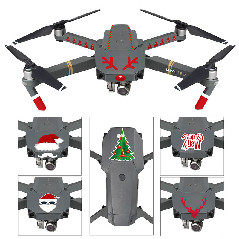 R Rcgeek para dji Faísca Xiao Mavic Mini 2 Yu 2Pro Adesivo de Natal Elf 4 Pro/3 Drone Universal Royal Air 2/2S Acesso